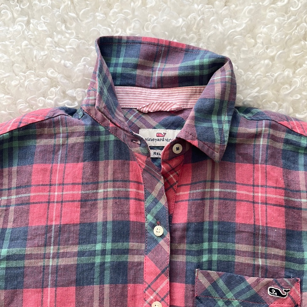 Vineyard Vines Plaid Button-Down. NWOT